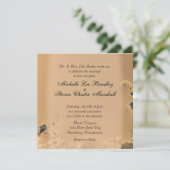 Invitations Antique Gold Wedding (Debout devant)