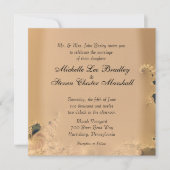Invitations Antique Gold Wedding (Devant)
