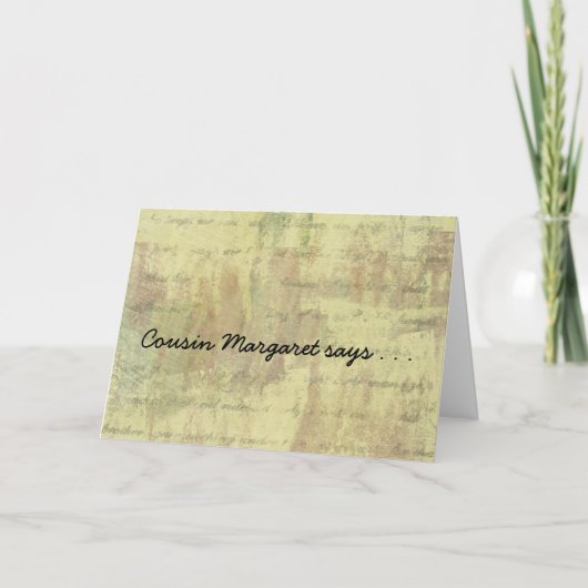 Invitations Antique Shabby Family Reunion (Devant)