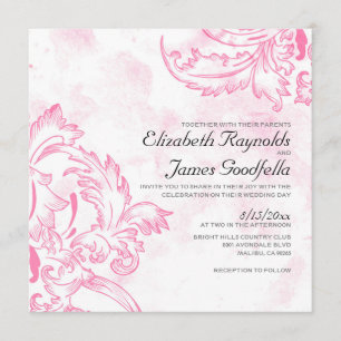 Invitations antiques de mariage de Flourish