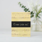 Invitations antiques grunges vintages de notes (Debout devant)