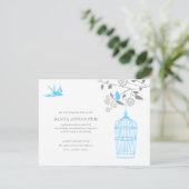 Invitations Aqua Marigold Bridal Showeuse (Debout devant)