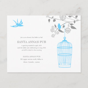 Invitations Aqua Marigold Bridal Showeuse