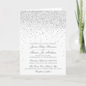 Invitations argentées fascinantes vintages de (Devant)