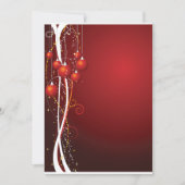 Invitations Arrière - plans de Noël (Devant)