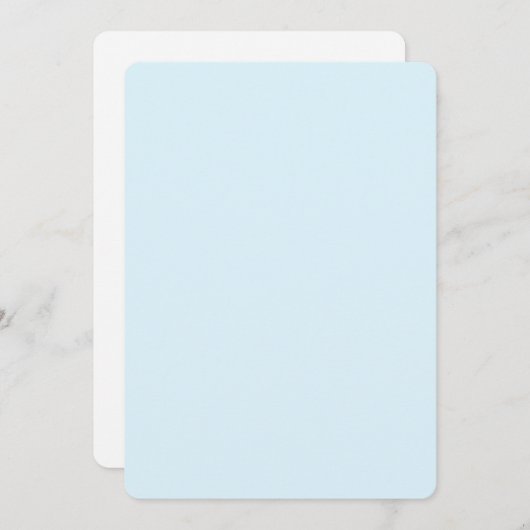 Invitations arrondies aquarelle - Conception perso (Devant / Derrière)