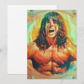 Invitations Art Alter "The Ultimate Warrior" (Devant / Derrière)