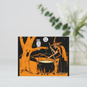Invitations artistiques d'Halloween Vintages (Debout devant)
