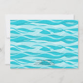 Invitations asiatiques d'anniversaire de sirène (Dos)