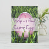 Invitations assez roses de vacances d'oeuf de (Debout devant)