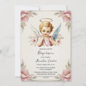 invitations au baptême d'ange (Devant)