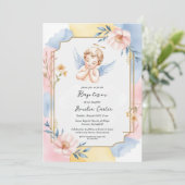 invitations au baptême d'ange (Debout devant)