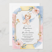invitations au baptême d'ange (Devant / Derrière)
