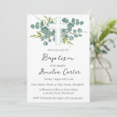 invitations au baptême minimaliste moderne (Debout devant)