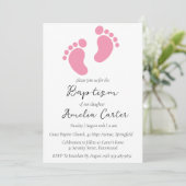 invitations au baptême minimaliste moderne (Debout devant)