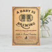 Invitations au barbecue Baby shower "Un bébé brass (Debout devant)