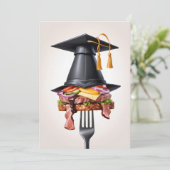 invitations au barbecue de graduation moderne (Debout devant)