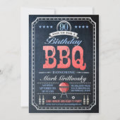Invitations au barbecue du 90e anniversaire | Tabl (Devant)