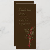 Invitations au blé de Thanksgiving (Devant / Derrière)