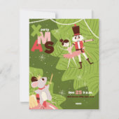 Invitations au brunch de Noël avec la noix de cou (Devant)