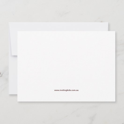 Invitations au chocolat rose (Dos)