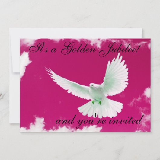 Invitations au cinquantième jubilé des religieuses (Devant)