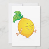 Invitations au citron de dessin (Devant)