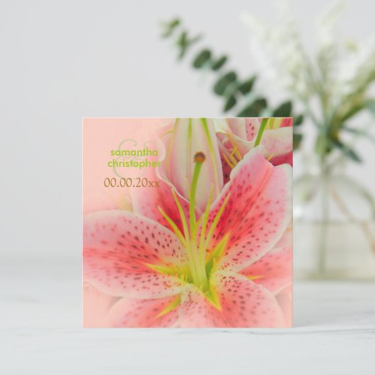 Invitations au citron vert/mariage (Debout devant)