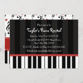 Invitations au considérant de piano Invitations (Devant / Derrière)