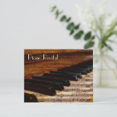 Invitations au considérant de piano Unisex Vintage (Debout devant)