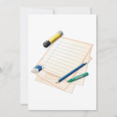 Invitations au crayon et au papier (Devant)