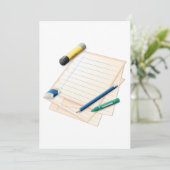 Invitations au crayon et au papier (Debout devant)