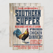 Invitations au dîner de poulet frit (Devant / Derrière)