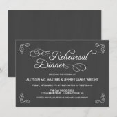Invitations au dîner de répétition du tableau de b (Devant / Derrière)