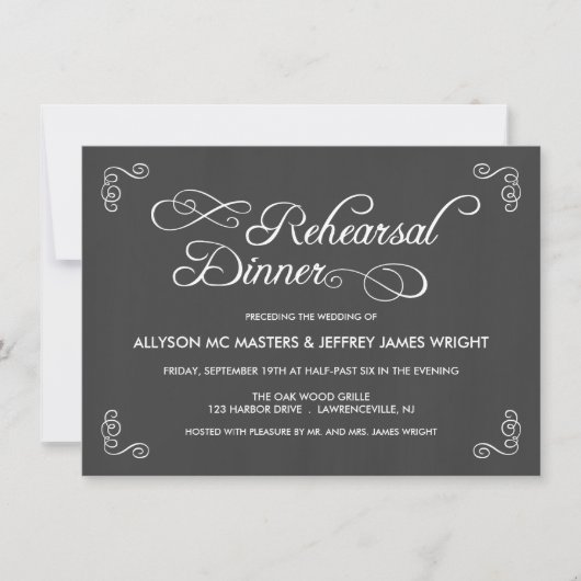 Invitations au dîner de répétition du tableau de b (Devant)