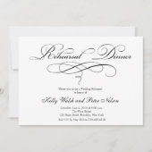 Invitations au dîner de répétition Mariage (Devant)