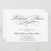 Invitations au dîner de répétition Mariage (Devant / Derrière)