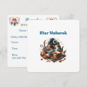 Invitations au dîner d'Iftar (Devant / Derrière)