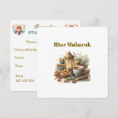 Invitations au dîner d'Iftar (Devant / Derrière)