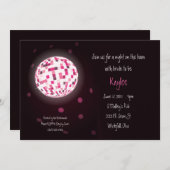 Invitations au Disco Ball Bachelorette Party (Devant / Derrière)
