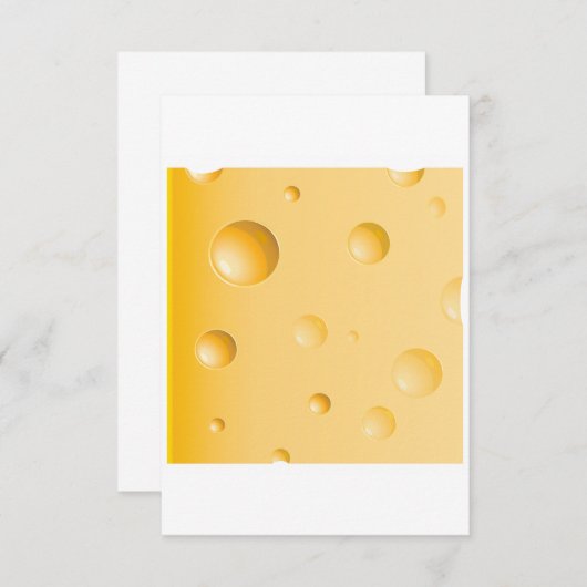 Invitations au fromage de Gruyere (Devant / Derrière)