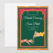 Invitations au henné & Mehendi invitations Mehndi  (Devant / Derrière)