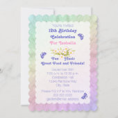 Invitations au Jardin des Fleurs du 12e anniversai (Dos)