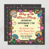 Invitations au Jour des Fêtes Mortes (Devant / Derrière)