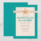 Invitations au mariage de destination de Country B (Devant / Derrière)