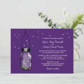 Invitations au mariage de Mason Jar et Fireflies (Debout devant)