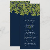 Invitations au mariage de Navu et de la flore de c (Devant / Derrière)