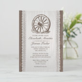 Invitations au mariage de Wagon Wagon Country (Debout devant)