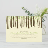 Invitations au mariage des arbres forestiers - Ver (Debout devant)