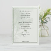 Invitations au mariage des arbres verts (Debout devant)